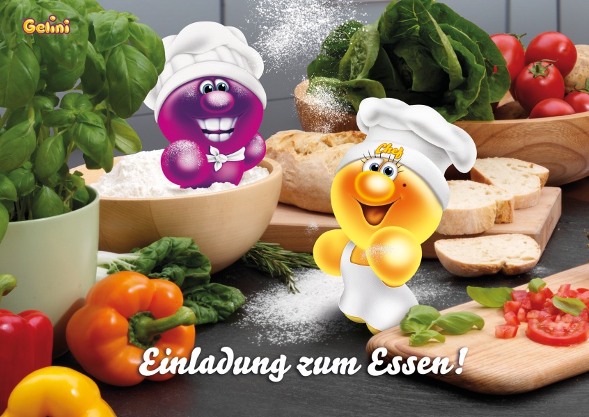 Einladung zum Essen | Gelini | Echte Postkarten online ...