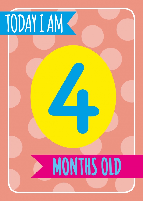 04 месяц. 4 Months old. 4 Months. 4 Month Baby Cards. Today i am months old.