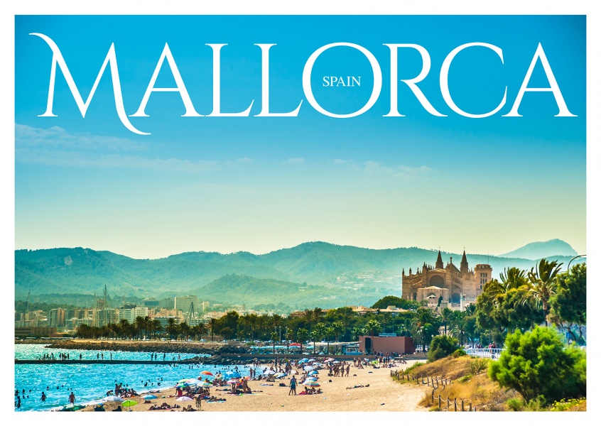 Mallorca – Spain  Postcard Design  Vacation Greeting 