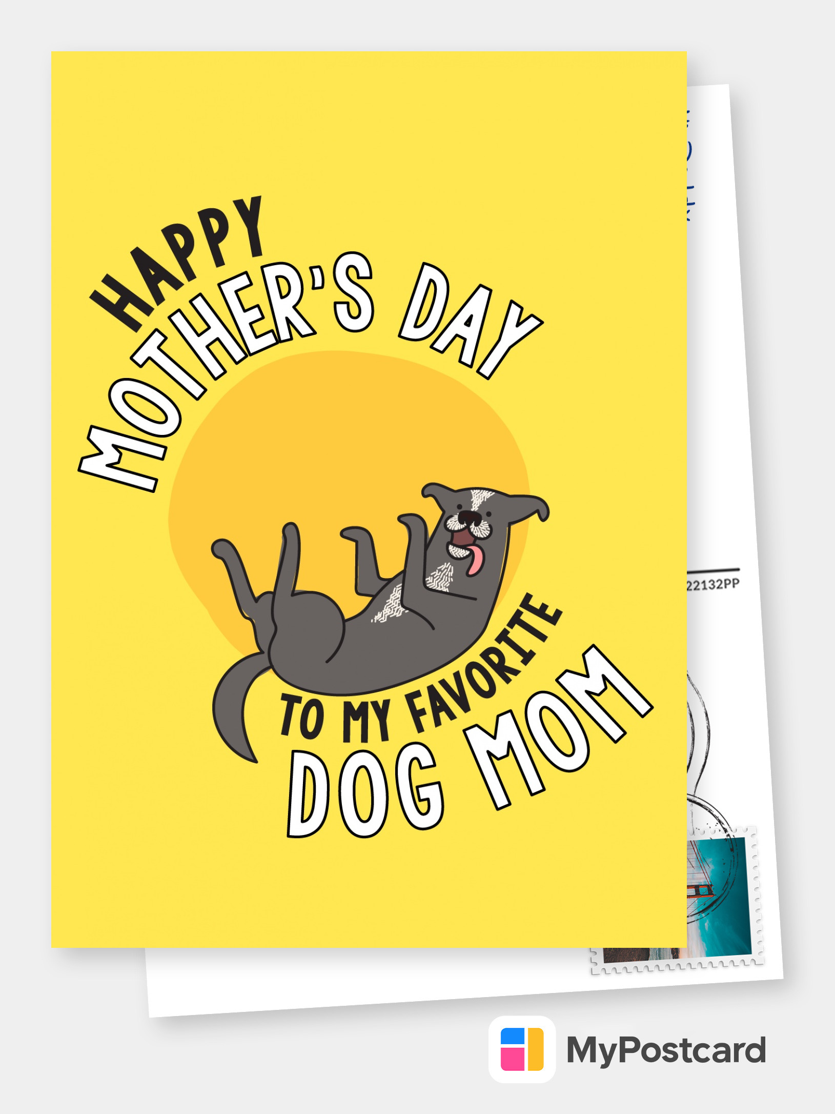 WaaHome Best Dog Mom Ever Mothers Day Card from Dog Puppy, Funny Mothers  Day Gift Card for Dog Mom, Dog Mom Gifts Card for Women, Dog Mom Card with
