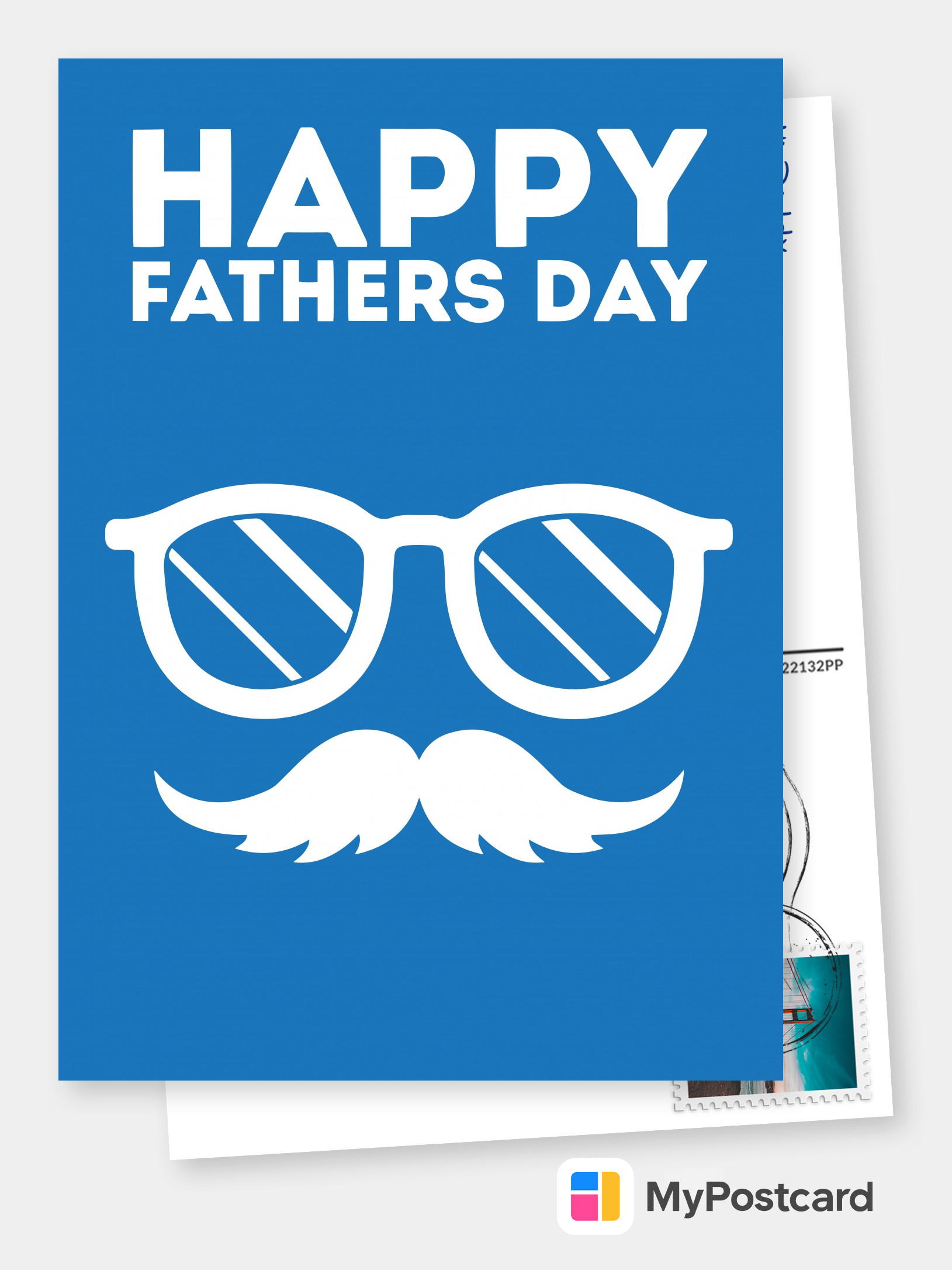 Happy Fathers Day Moustache Fathers Day Cards 👨 ️🍺 Send Real