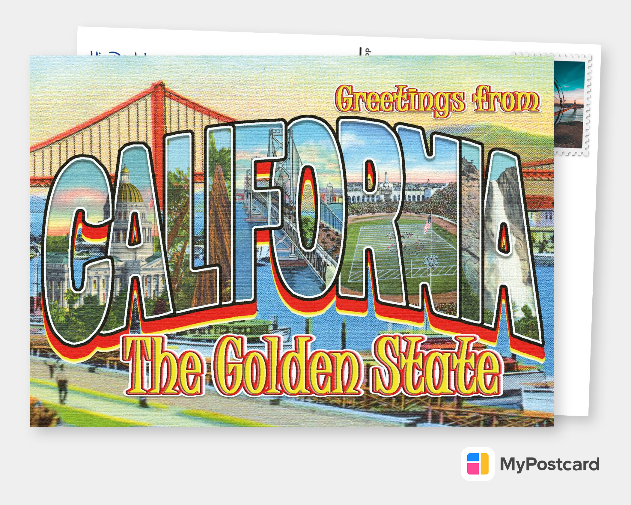 California – The golden state, Cartões de férias 🗺️🏖️📸