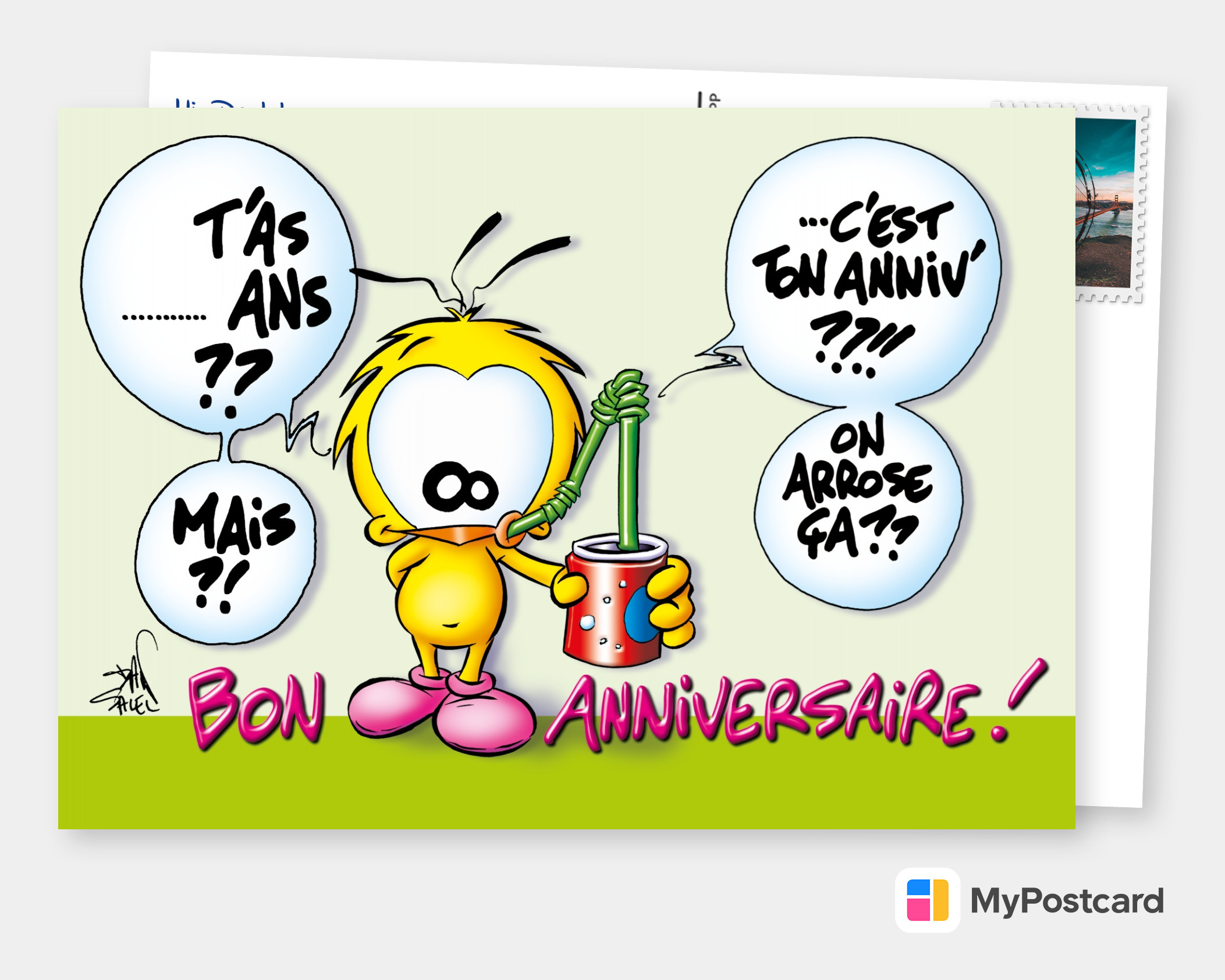 Le Piaf – Bonne Année | Happy New Year Cards 🎆🎉🍾 | Send real postcards  online