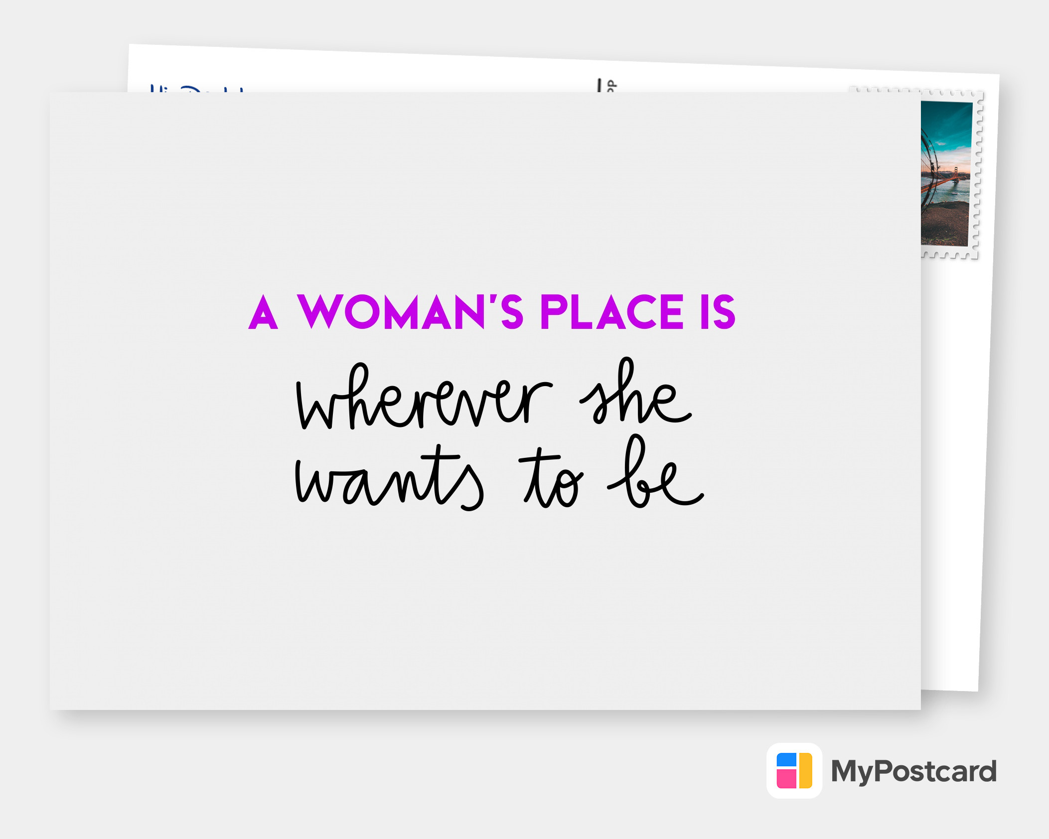 A Woman's Place, Wherever she wants it to be | Art Board Print