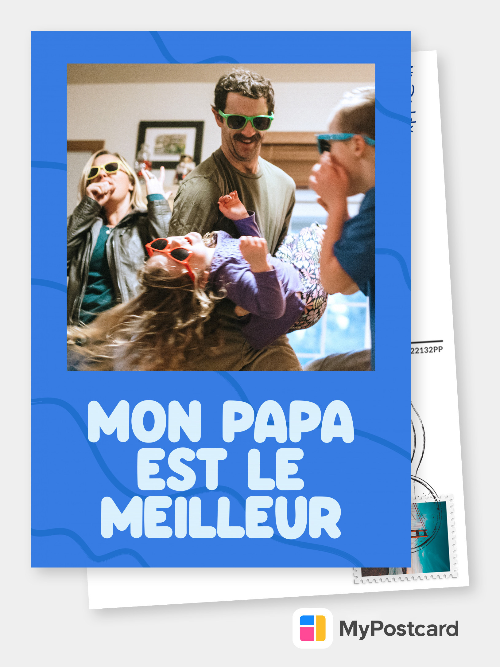 Mon Papa Est Le Meilleur Vraies Cartes Postales En Ligne