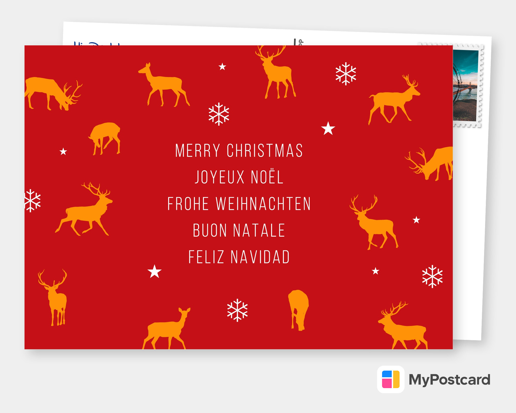 Meridian Design – Frohe Weihnachten Joyeux Noël Merry Christmas Buon