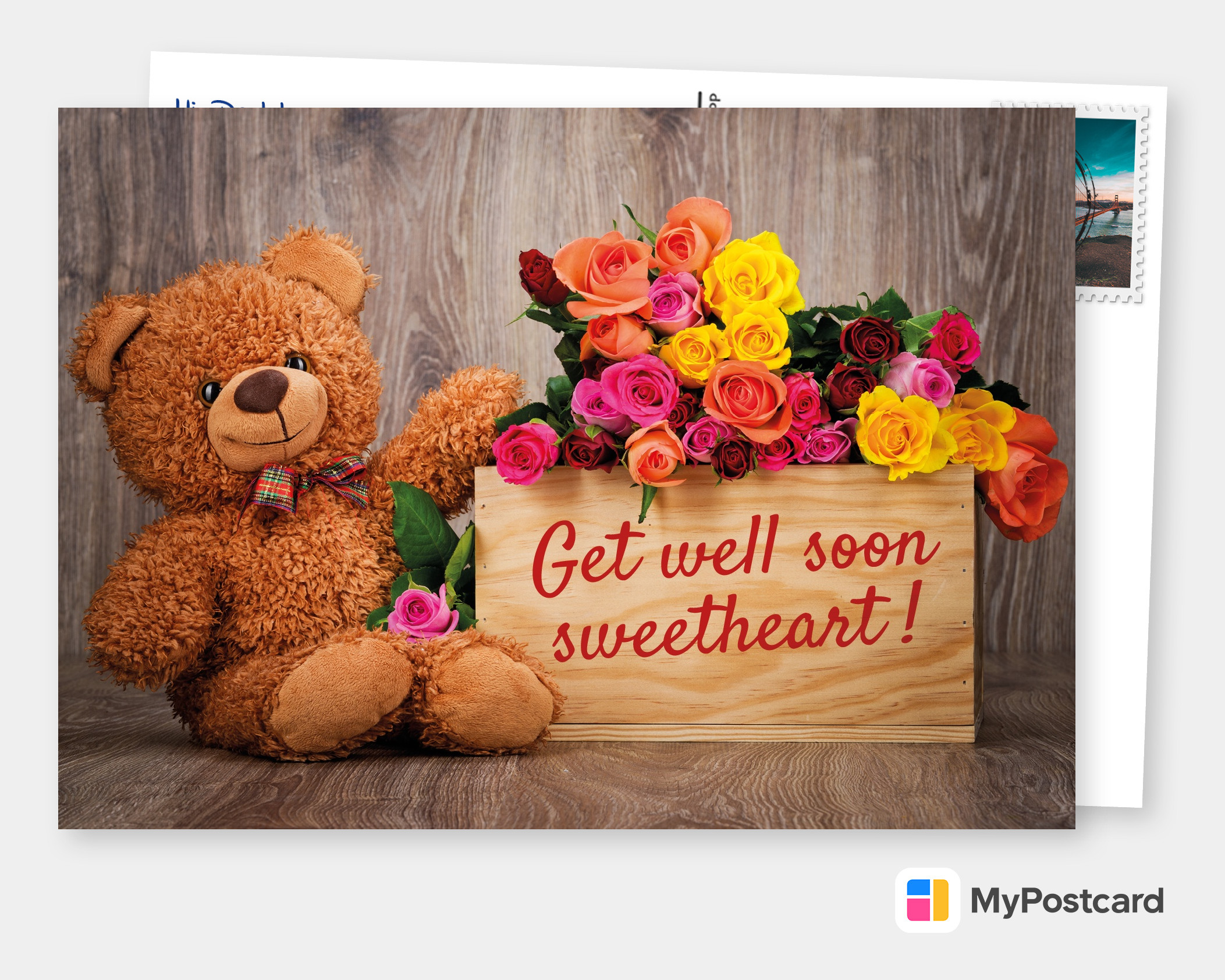 Get Well Teddy Bear | Greeting Card