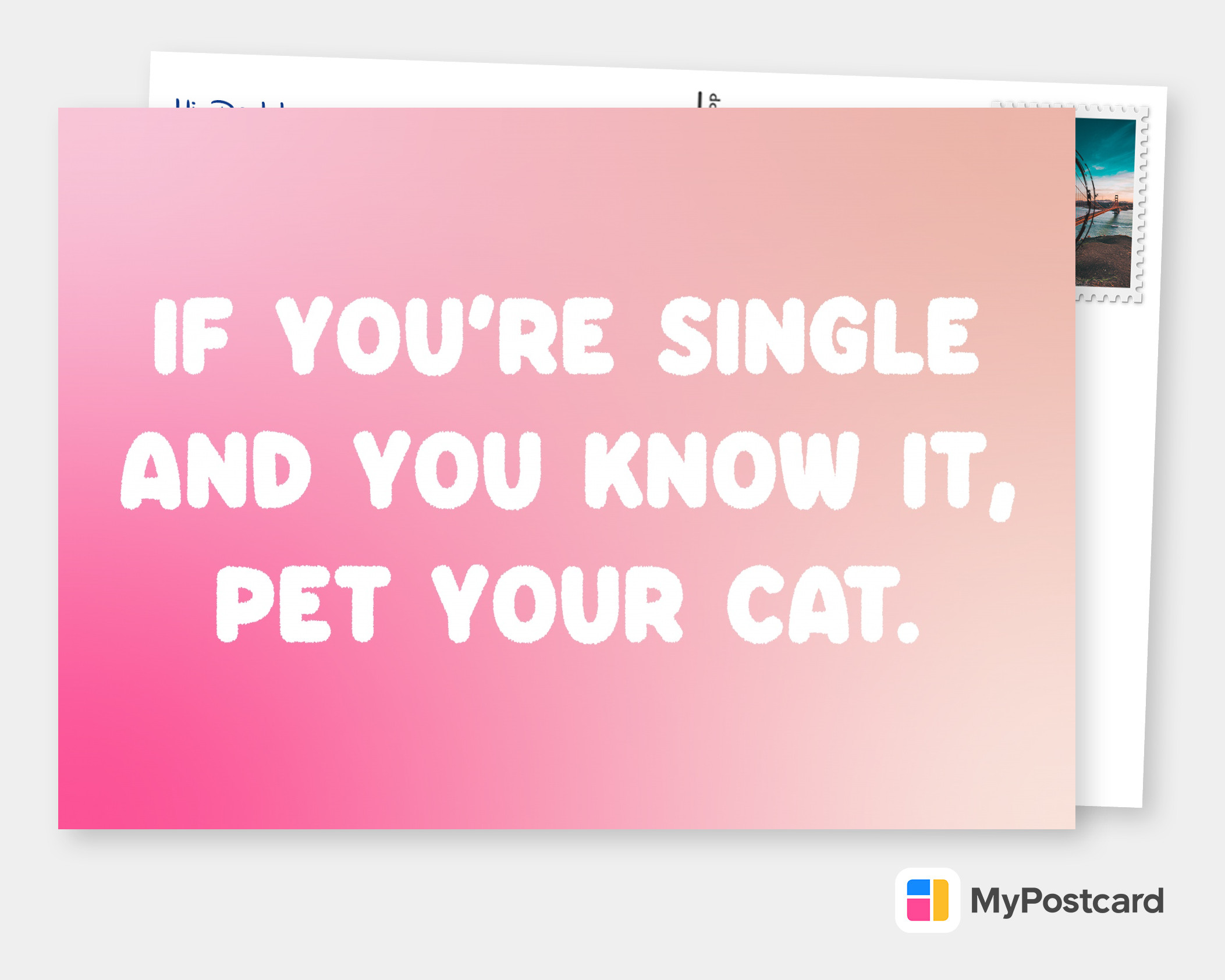 If You Re Single And You Know It Pet Your Cat Einfach So Echte Postkarten Online Versenden