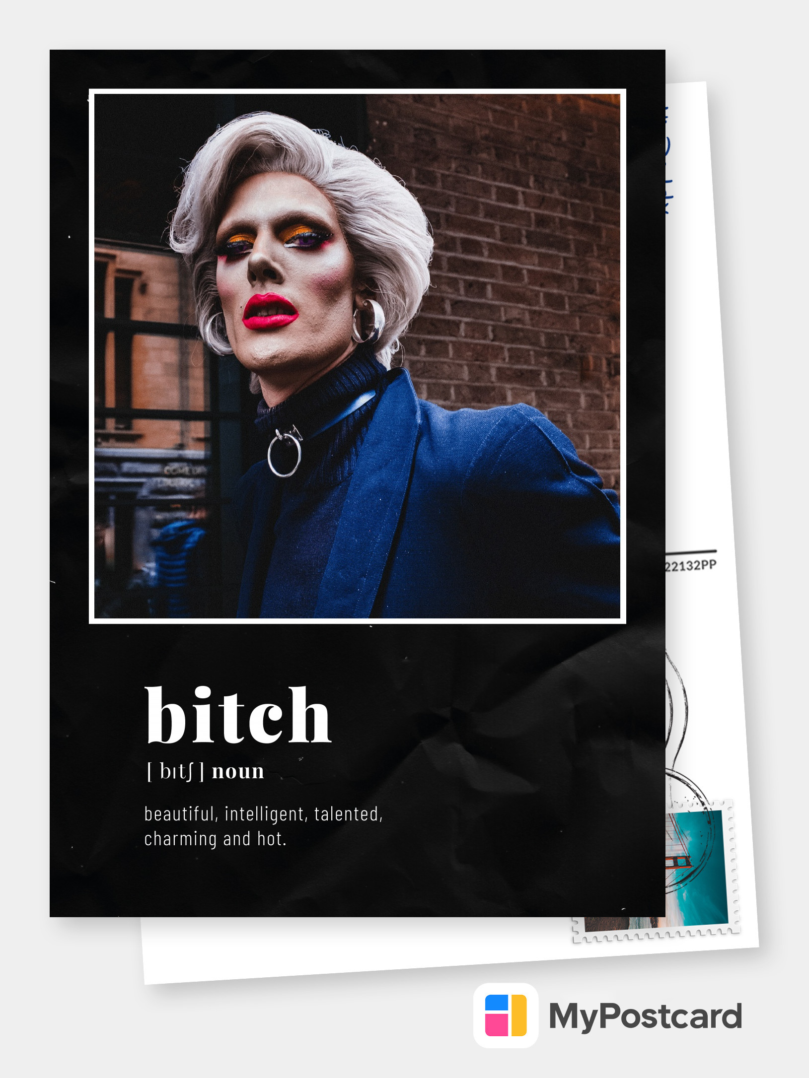 bitch | Funny Cards & Quotes 👻💩🤪 | Send real postcards online