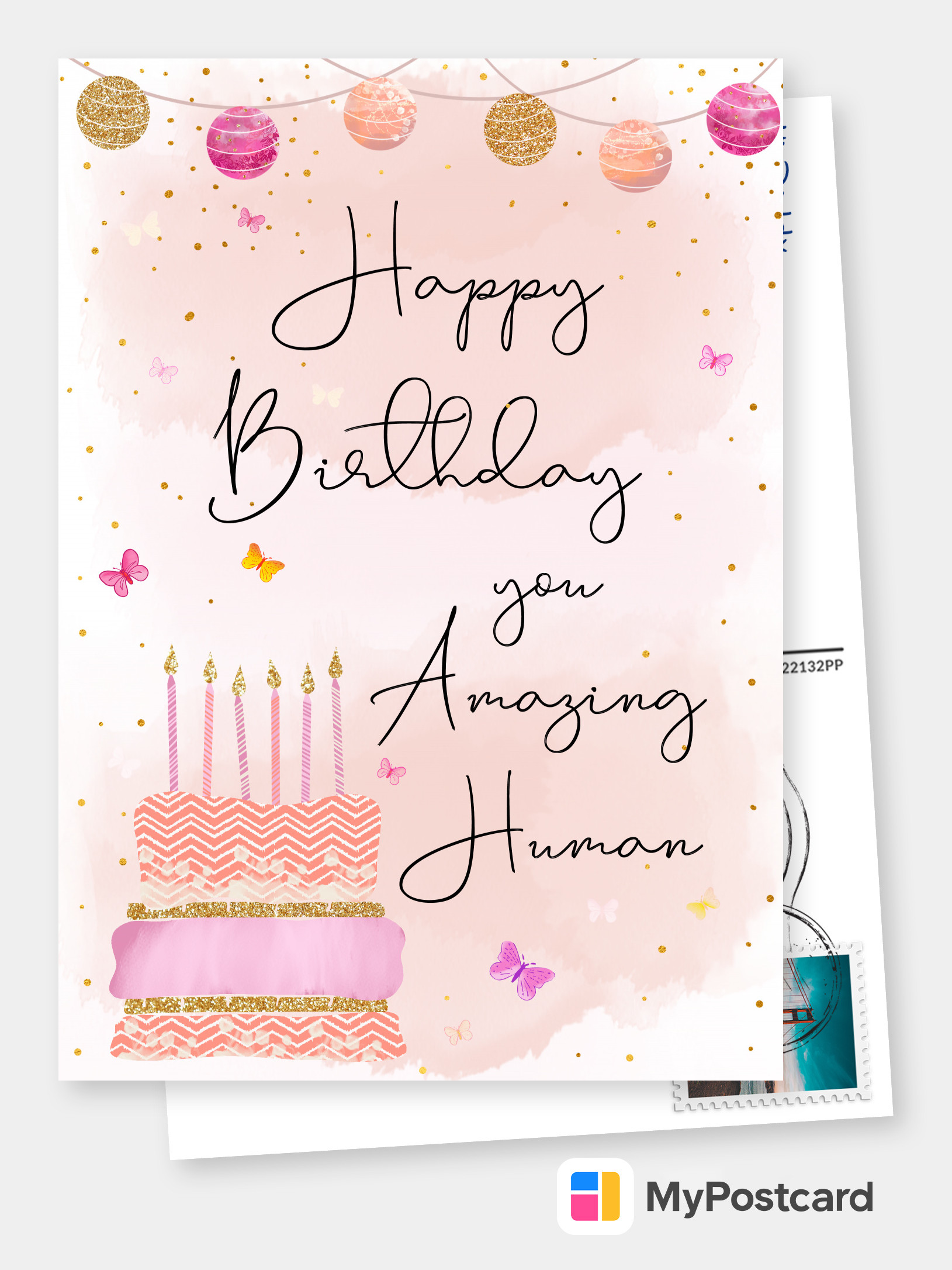 Birthday card - Happy birthday. May all your wishes come true.