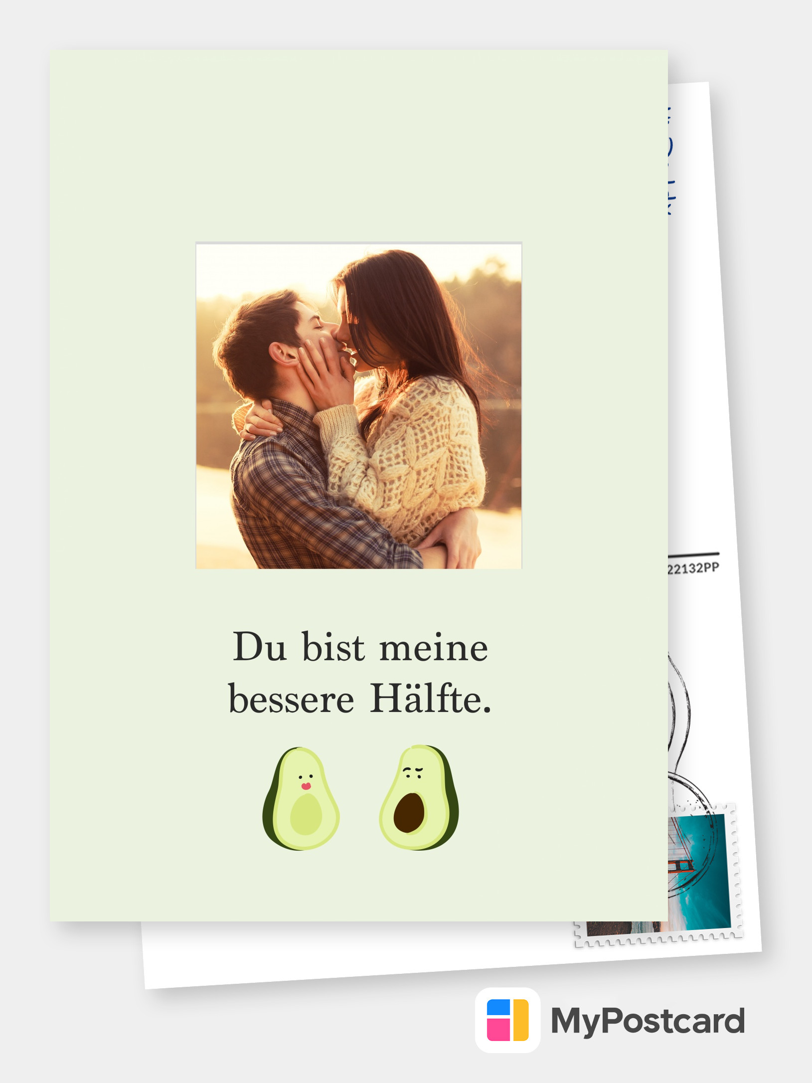 Du Bist Meine Bessere Hälfte Liebeskarten And Sprüche 🌹💌 Echte Postkarten Online Versenden